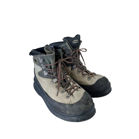 SIMMS G3 Mens GUIDE Boots Wading Fly Fishing Lace Up Felt Sole Sz 11 - Picture 1 of 11